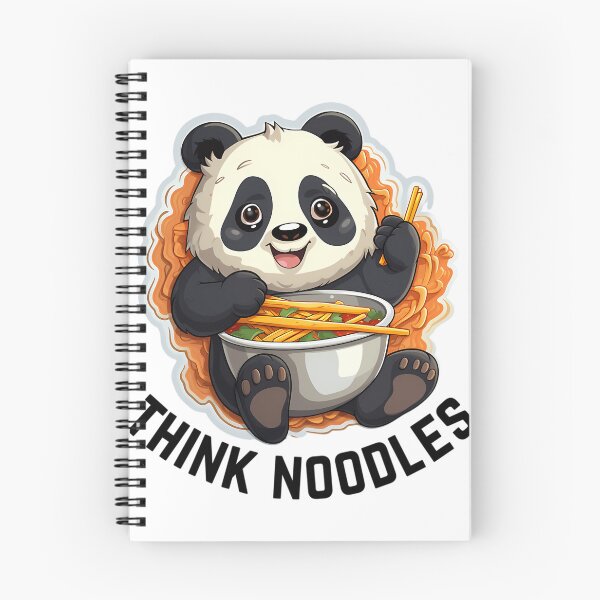 Item preview, Thinknoodles Panda eating noodles with noddle's designed and sold by AndersonHarves.