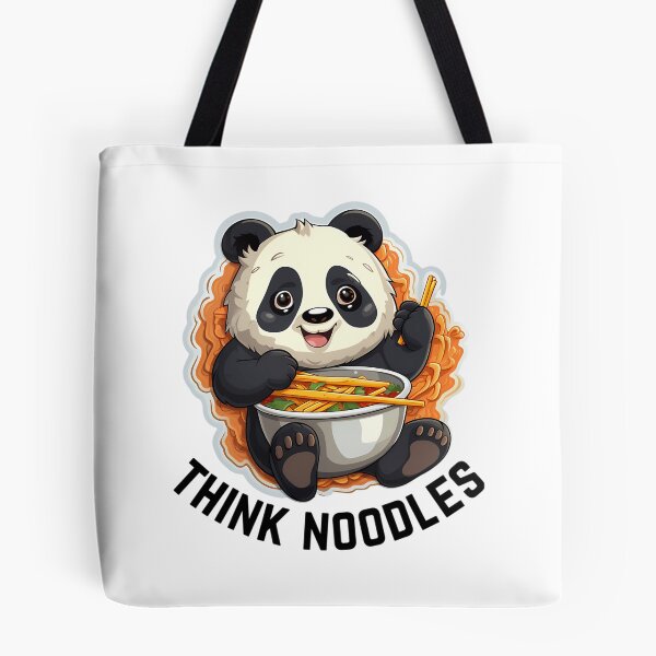 Item preview, Thinknoodles Panda eating noodles with noddle's designed and sold by AndersonHarves.