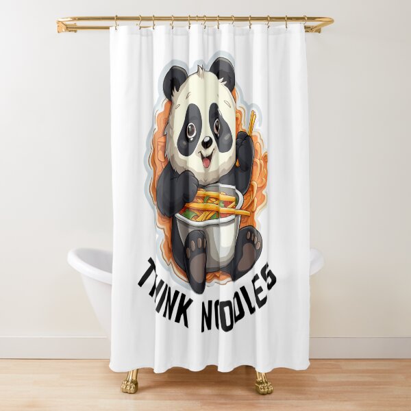 Artikelvorschau, Thinknoodles Panda isst Nudeln mit Nudeln entworfen und verkauft von AndersonHarves.
