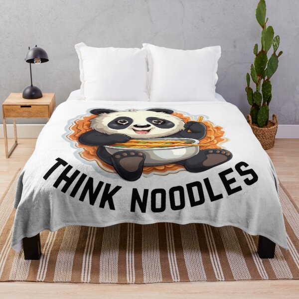 Item preview, Thinknoodles Panda eating noodles with noddle's designed and sold by AndersonHarves.