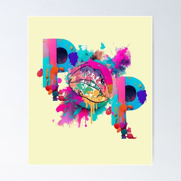 Item preview, POP LGBT LGBTQ rainbow kissing lips designed and sold by Ecmoprints.