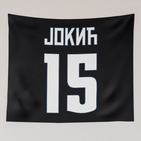 Item preview, Nikola Jokic Denver 15 serbian cyrillic white  	 designed and sold by czunpgtb63.