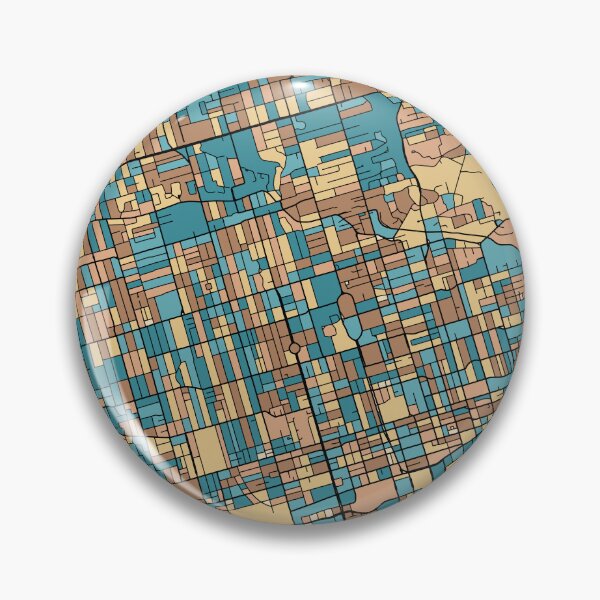 Artikelvorschau, Toronto-Kartenmuster in Mid-Century-Pastell entworfen und verkauft von PatternMaps.