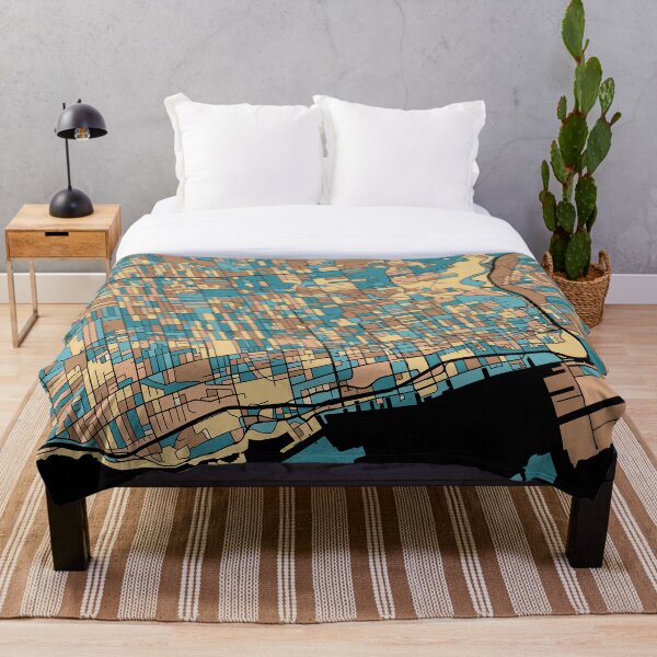 Item preview, Patrón de mapa de Toronto en pastel de mediados de siglo designed and sold by PatternMaps.