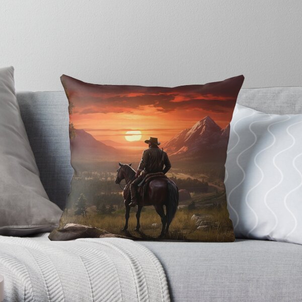 Praying Cowboy Western Accent Pillow