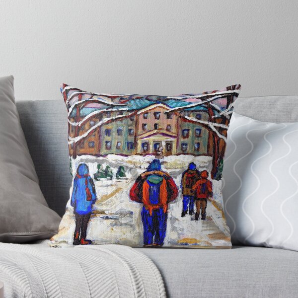 Item preview, MCGILL UNIVERSITY CAMPUS WINTER CLASSES BEST MONTREAL ART CANADIAN PAINTINGS designed and sold by Carole  Spandau.