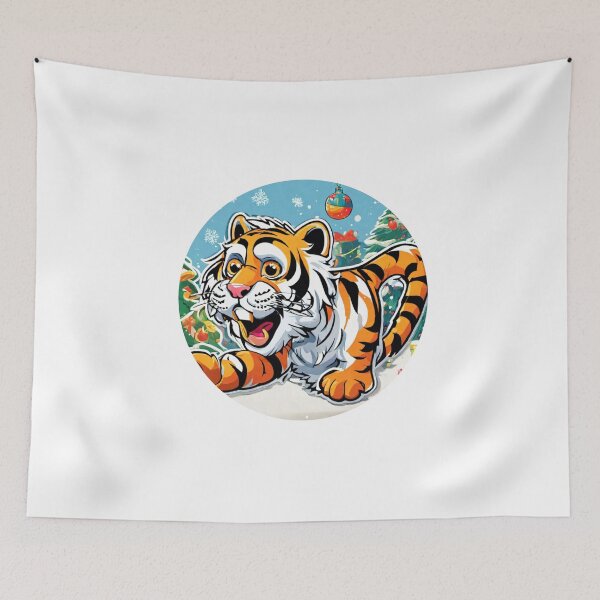 Item preview, Cool Tiger Playing Soccer designed and sold by StickersForKids.