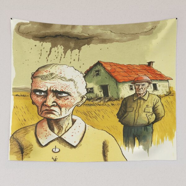 Item preview, Copy of Russia collapse, watercolor designed and sold by Procerto.