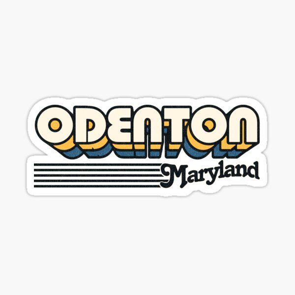 Vista previa del artículo con la obra «Odenton, Maryland | Rayas retro», diseñado y vendido por retroready.