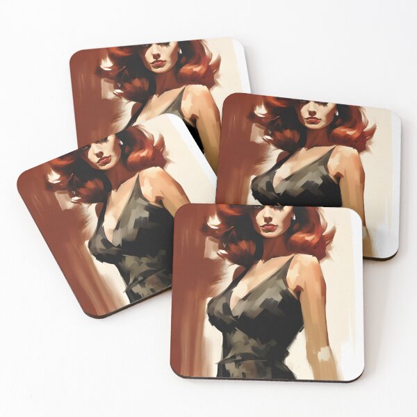 Item preview, Smokin' Redhead (Pulp Style Poster) designed and sold by PULPYFICTIONS.