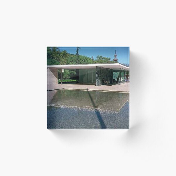 Barcelona Pavillion Acrylic Block