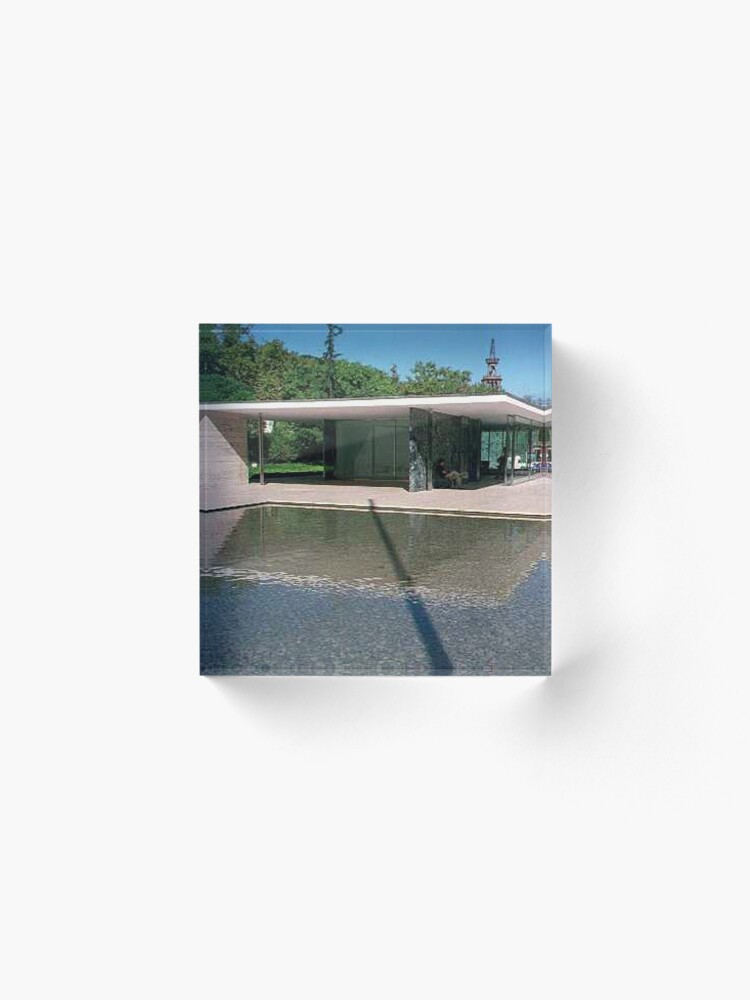 Alternate view of Barcelona Pavillion Acrylic Block