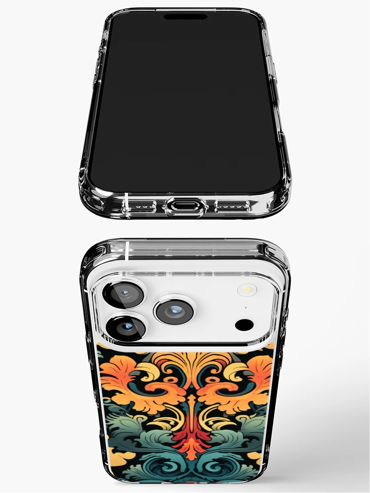 Thumbnail 3 of 5, iPhone Case, Colorful Reverse Antique Pattern designed and sold by Myra365Art.