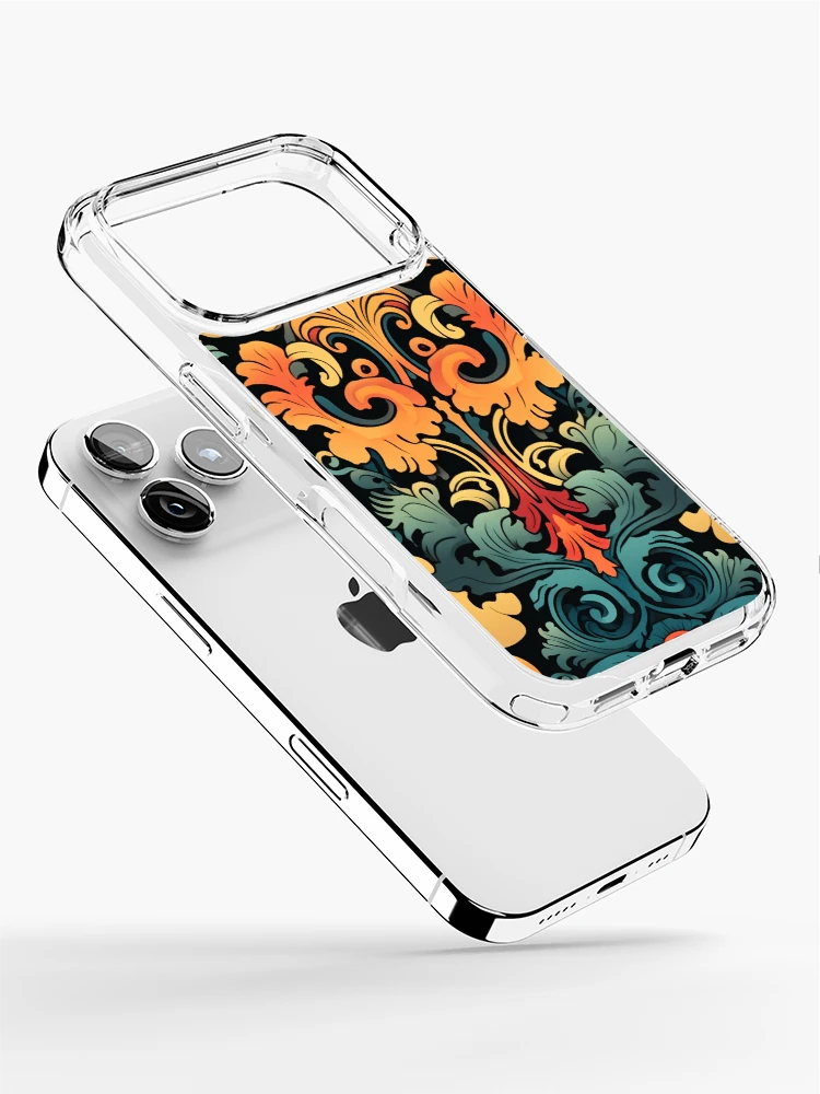 Thumbnail 2 of 5, iPhone Case, Colorful Reverse Antique Pattern designed and sold by Myra365Art.