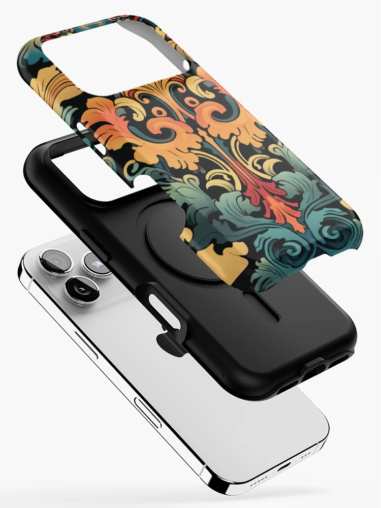 Thumbnail 2 of 4, iPhone Case, Colorful Reverse Antique Pattern designed and sold by Myra365Art.