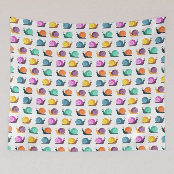 Item preview, Colorful snails pattern designed and sold by LaBelleMaison.