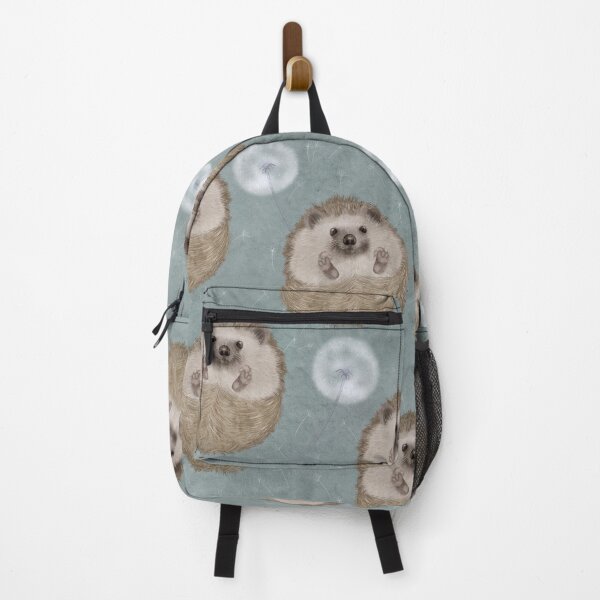 Item preview, Cute Hedgehogs and dandelions watercolor illustration. Finny animals. Fantasy woodland pattern designed and sold by likapix.