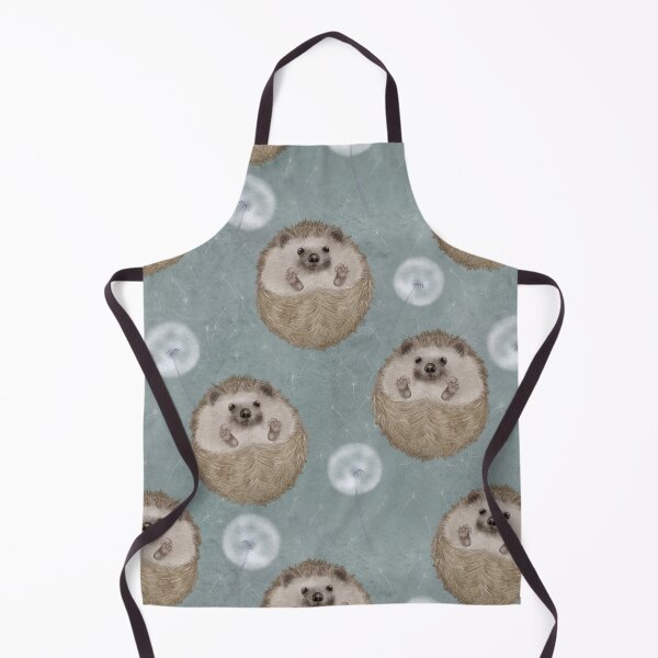 Item preview, Cute Hedgehogs and dandelions watercolor illustration. Finny animals. Fantasy woodland pattern designed and sold by likapix.
