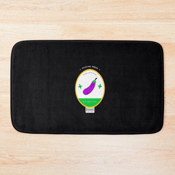 Item preview, Eggplant Grower Not a Shower Fruit Label Fucking Fresh From Nada to Ta-da  	 designed and sold by mgmifmrd10.