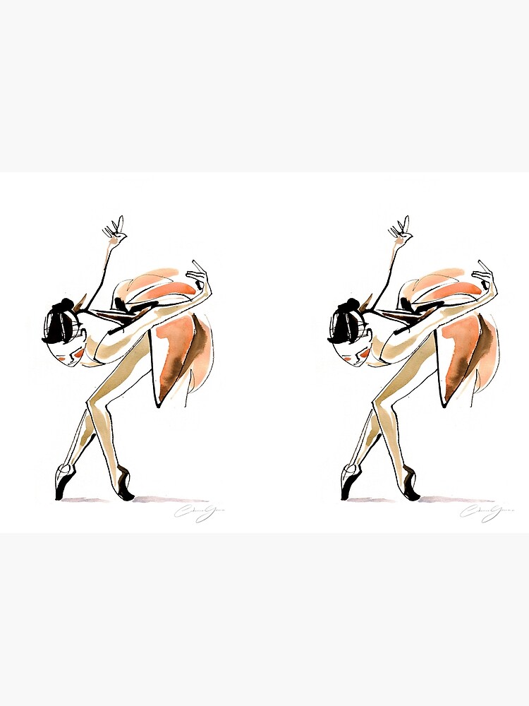 Expressive Watercolor Dance Drawing by CatarinaGarcia