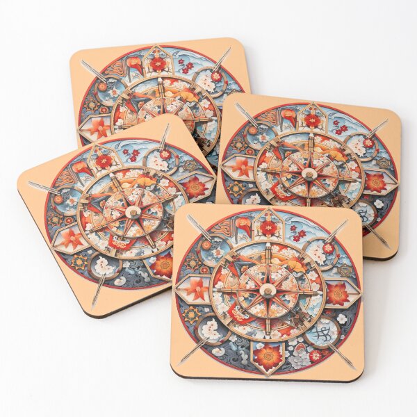 Item preview, Modern summery design reminiscent of traditional mandalas designed and sold by Pflugart.