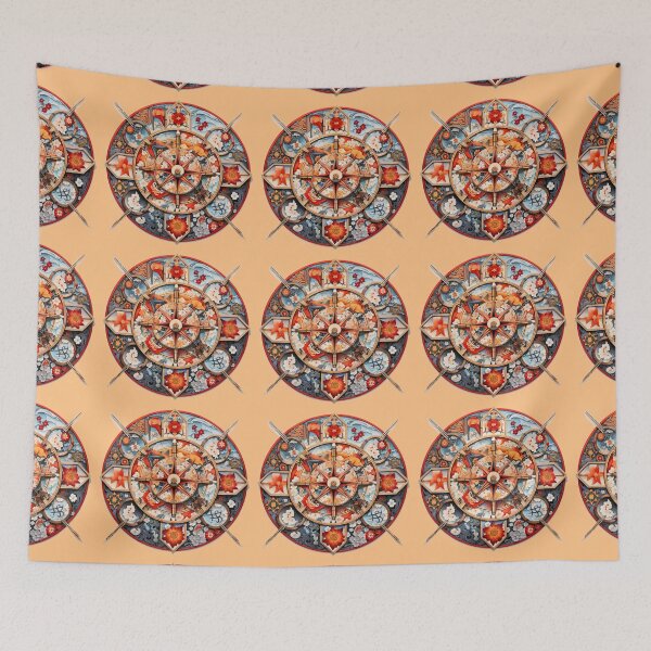 Item preview, Modern summery design reminiscent of traditional mandalas designed and sold by Pflugart.