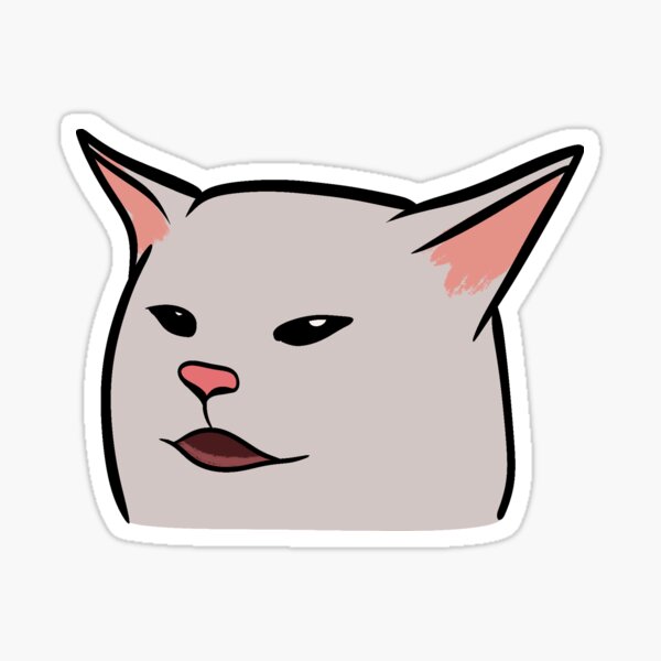 Smudge The Cat Meme Vinyl Sticker Decal