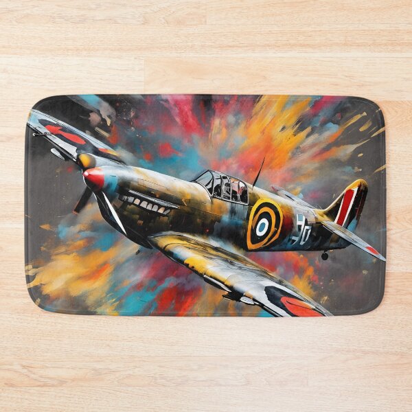 Item preview, Spitfire Fighter Aircraft WWII Ink Explosion designed and sold by Ameiva-Apparel.