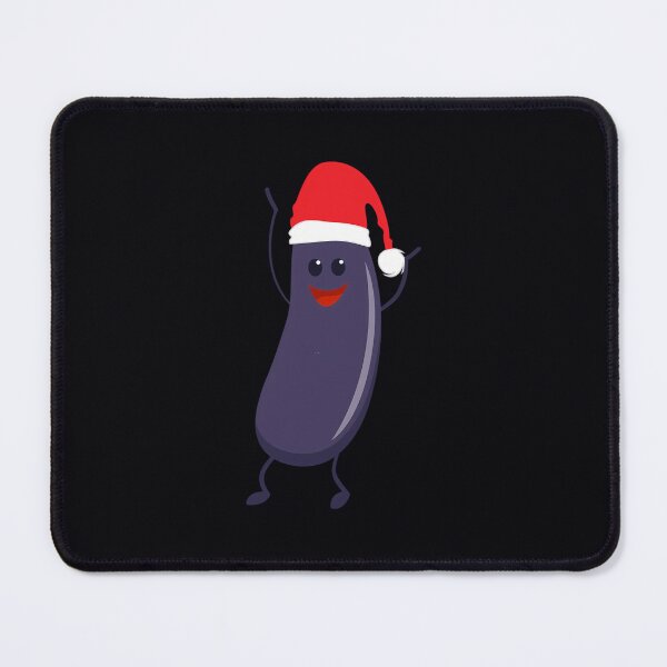 Item preview, Eggplant in a Santa Hat - Christmas Fruits and Vegetables Series designed and sold by mgmifmrd10.