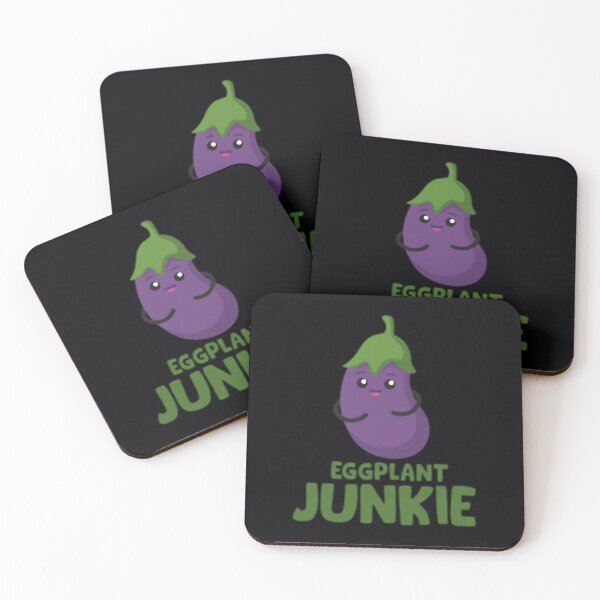 Item preview, Eggplant Junkie Eggplant Cartoon Cute  	 designed and sold by mgmifmrd10.