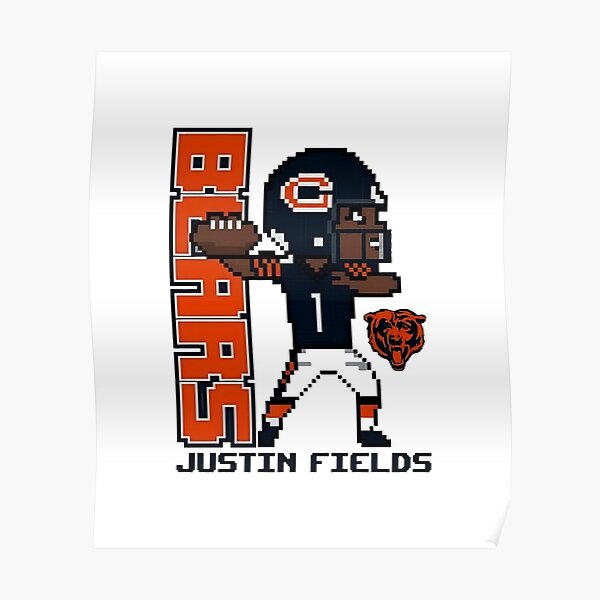 Justin Fields Most By A QB Since 1925 With Chicago Bears NFL Art Decor  Poster Canvas - Kaiteez