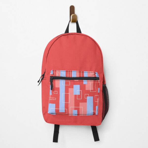 Item preview, Modern Abstract Art Geometric Pattern Pink Red Blue designed and sold by ObsidianDaz.