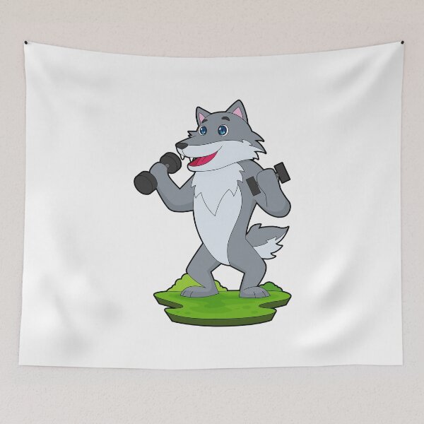 Item preview, Wolf Bodybuilder Dumbbells Bodybuilding designed and sold by Snabdesign84.