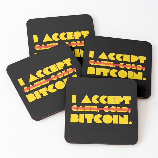 Item preview, I Accept Bitcoin designed and sold by WhitepaperStyle.