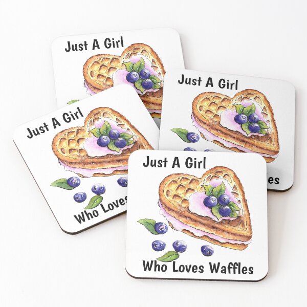 Item preview, Just A Girl Who Loves Waffles - Waffle Lover Gifts designed and sold by kassiekewl.