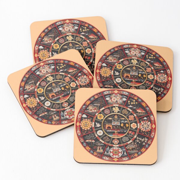 Item preview, Modern summery design reminiscent of traditional mandalas designed and sold by Pflugart.
