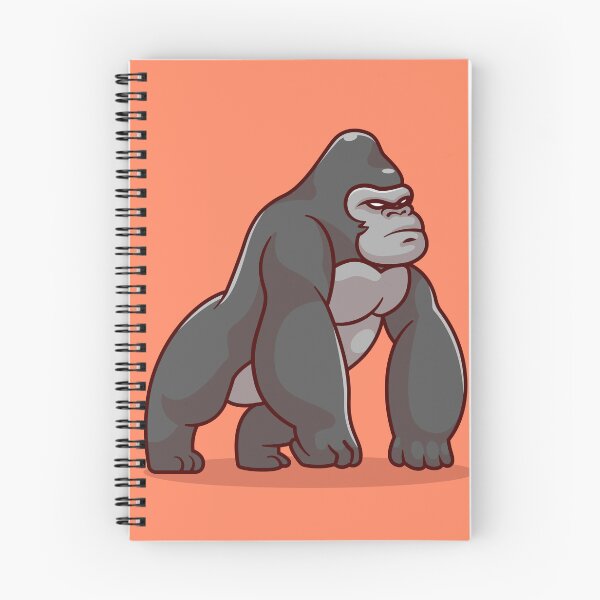 Item preview, Charming Gorilla Stance: Playful Cartoon Vector Icon designed and sold by hjian8219.
