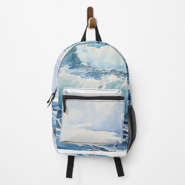 Item preview, Serene Watercolor Ocean Waves Illustration - 2 designed and sold by ShreyaaArts.