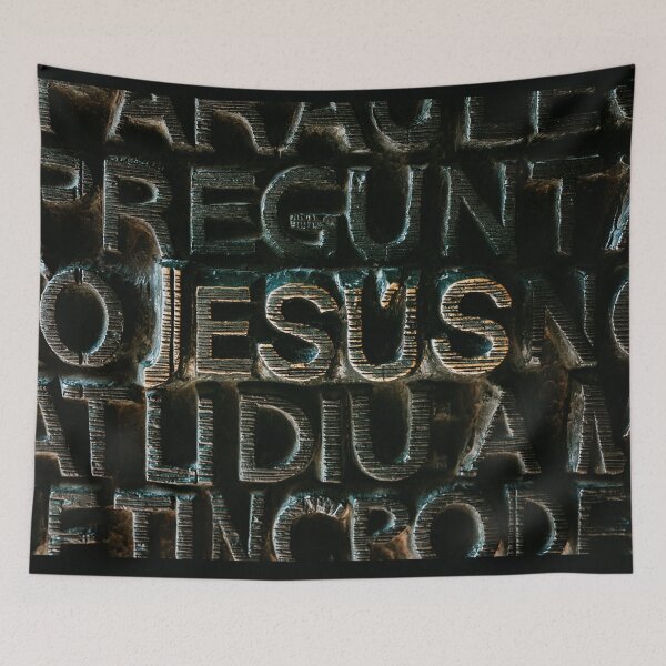 Aperçu de l'œuvre Ecriture Jesus Gaudi Sagrada créée et vendue par Nebulae-Art.
