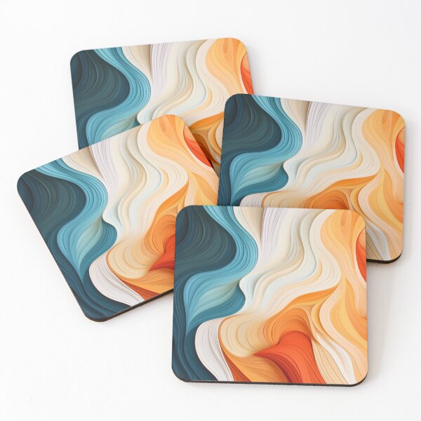 Item preview, Colorful Abstract wavy designed and sold by LazyLifestyle.