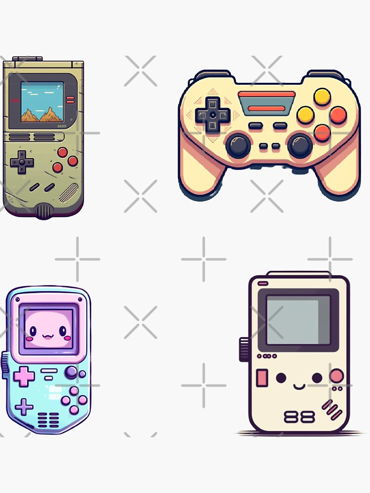 National Video Games Day Cute Set Sticker