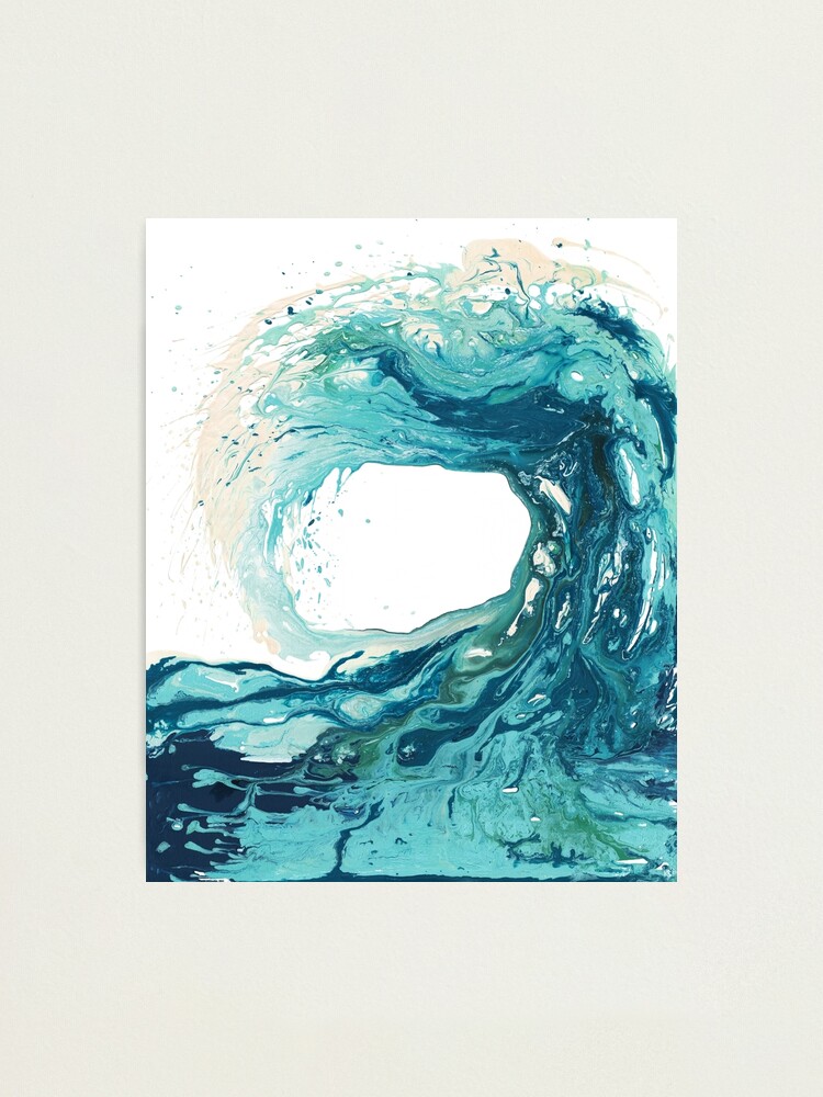 Alternate view of Ocean Wave Art Print Picture - Turquoise Sea Surf Beach Decor Photographic Print