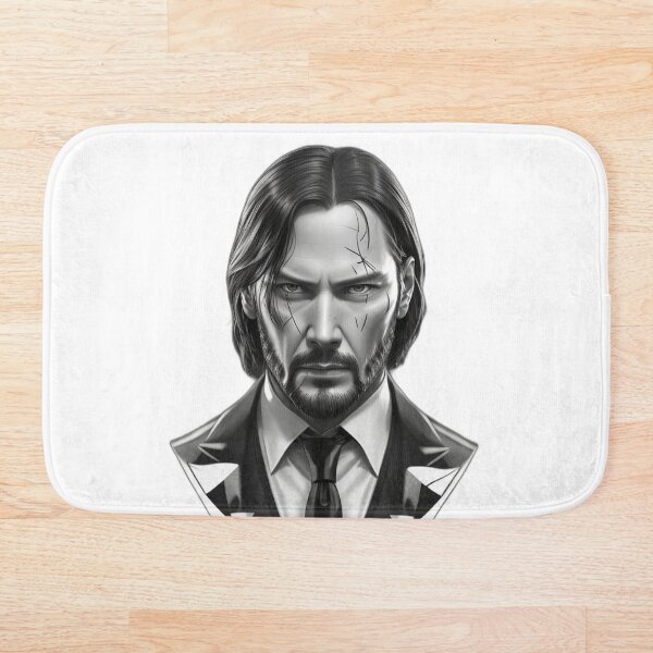 Artikelvorschau, John Wick Schwarz-Weiß-Bleistiftkunst entworfen und verkauft von MTS81.