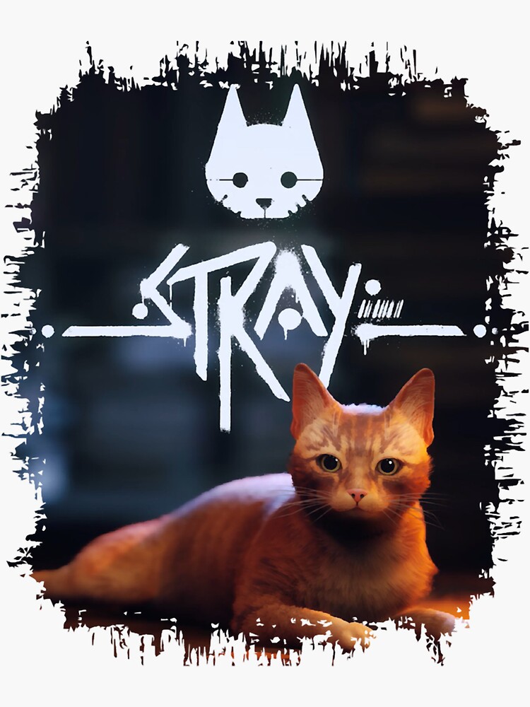 Stray cat game  Sticker for Sale by BillyTurcotte