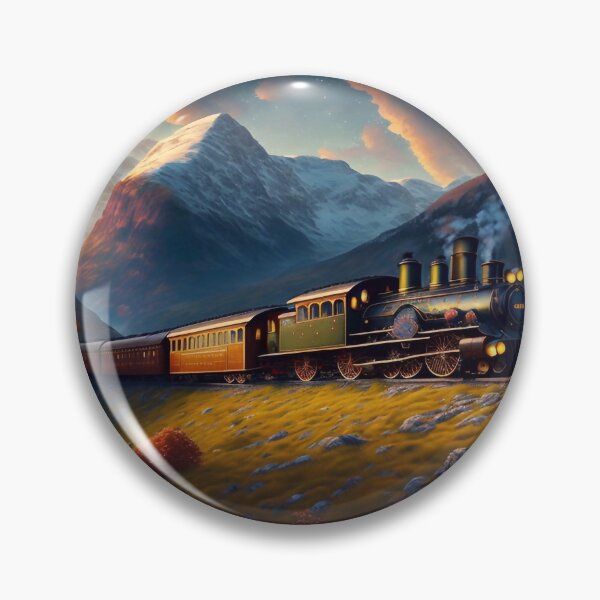 Item preview, Steam train high among the mountains designed and sold by M-Y-A-R-T-.
