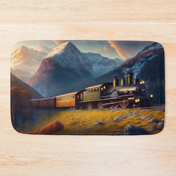 Item preview, Steam train high among the mountains designed and sold by M-Y-A-R-T-.