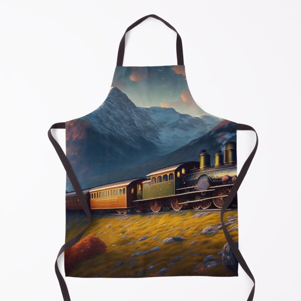 Item preview, Steam train high among the mountains designed and sold by M-Y-A-R-T-.