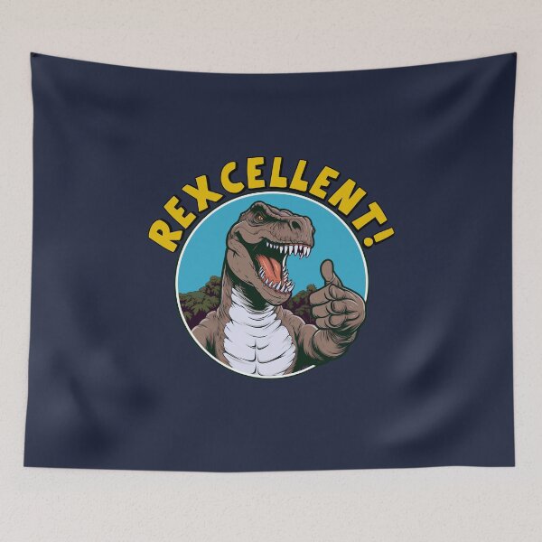 Item preview, Rexcellent! - The T. Rex Thumbs Up - Funny Dinosaur designed and sold by goldentusk.