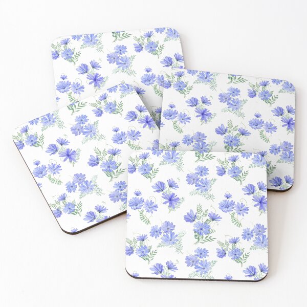 Item preview, Blue Sailors transparent flowers watercolor print. Spring romantic bouquets translucent designed and sold by likapix.
