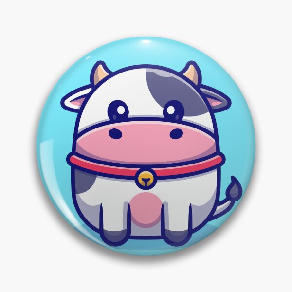 Item preview, "Charming Baby Cow Sitting - Cartoon Vector Illustration designed and sold by hjian8219.